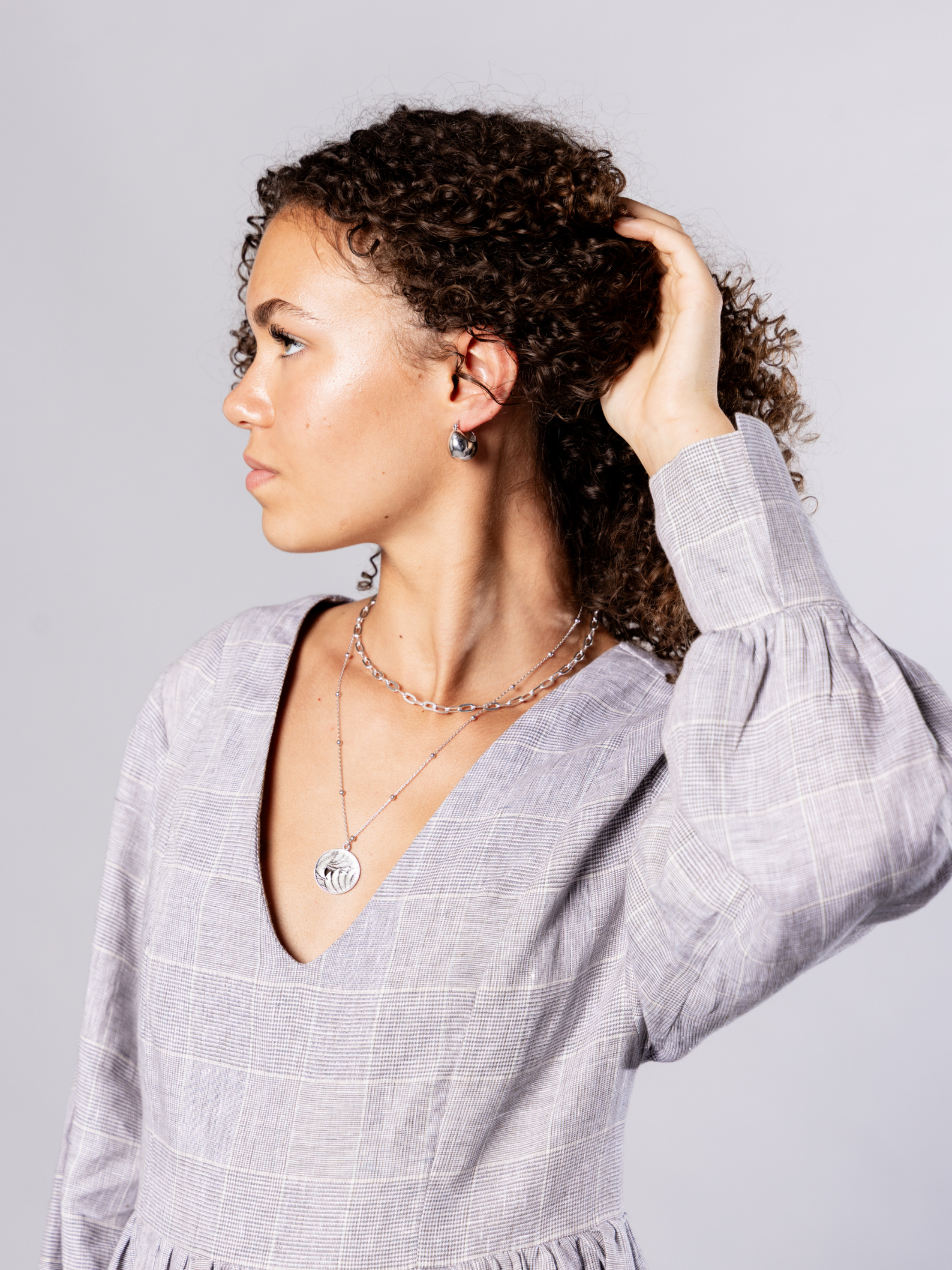 Sterling Silver Medallion Necklace – Day | No More Nobody