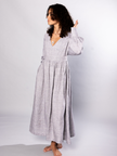 Oversized Maxi Dress with pockets Organic Linen - Michelle | No More Nobody