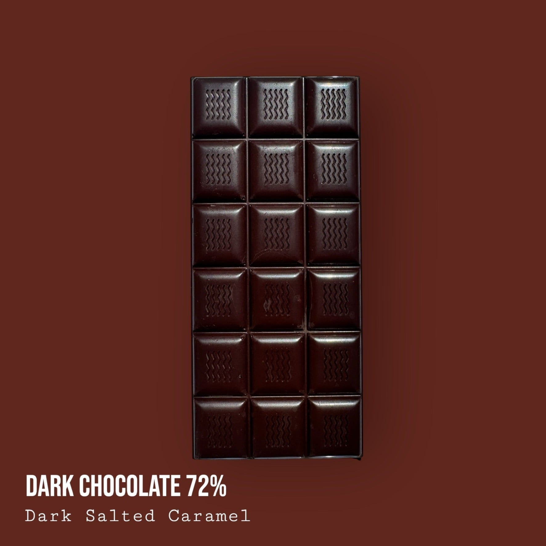 Single Origin Dark Perú 72% with Dark Chocolate Salted Caramel 110g