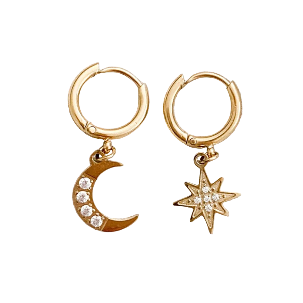 Celestial Hoop Earrings