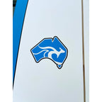 8' Pulse Squash Tail Mini Mal Surfboard by Australian Board Co - FCSII Finboxes