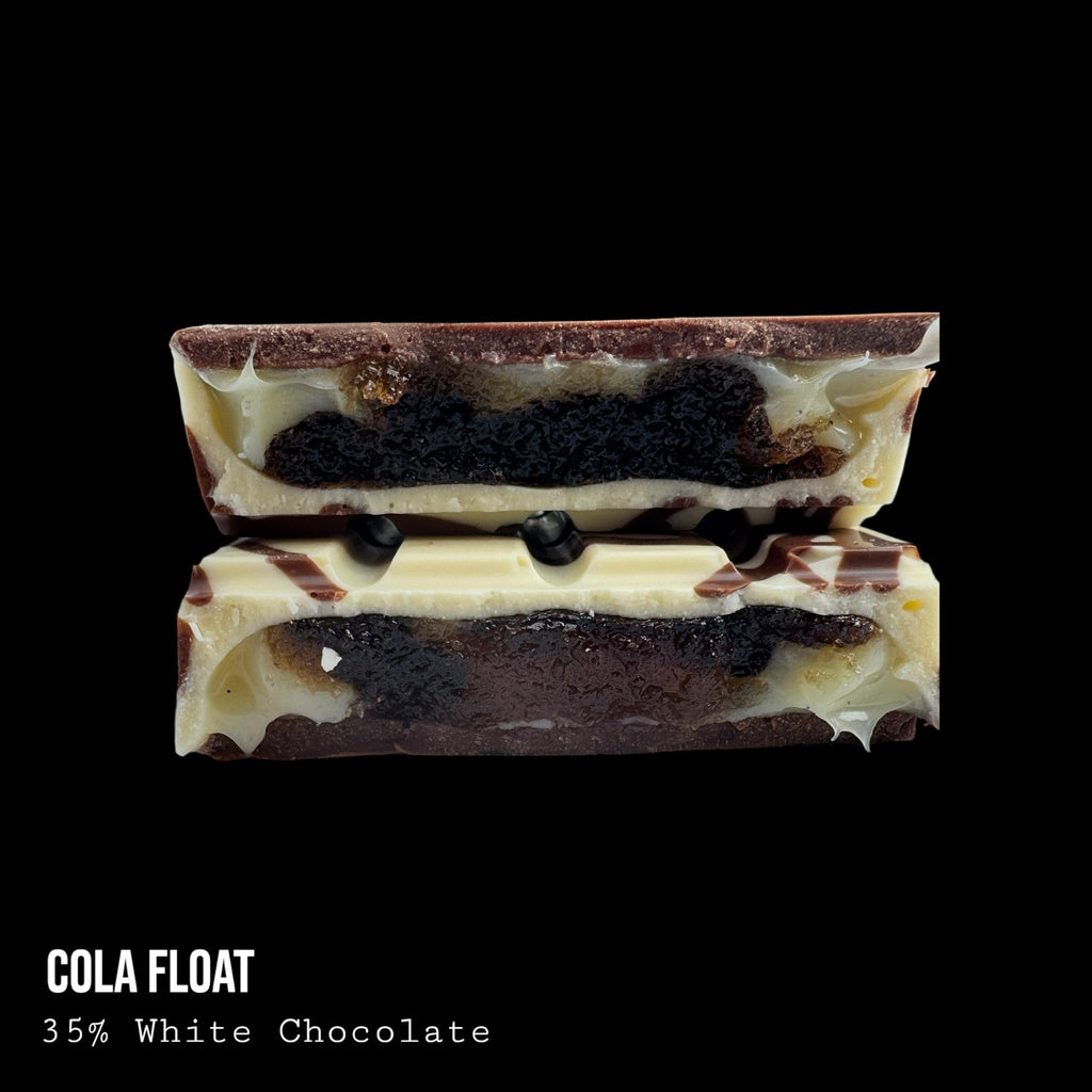 Cola Float White & Milk Chocolate with Cola & Vanilla Cream Dessert Bar 240g