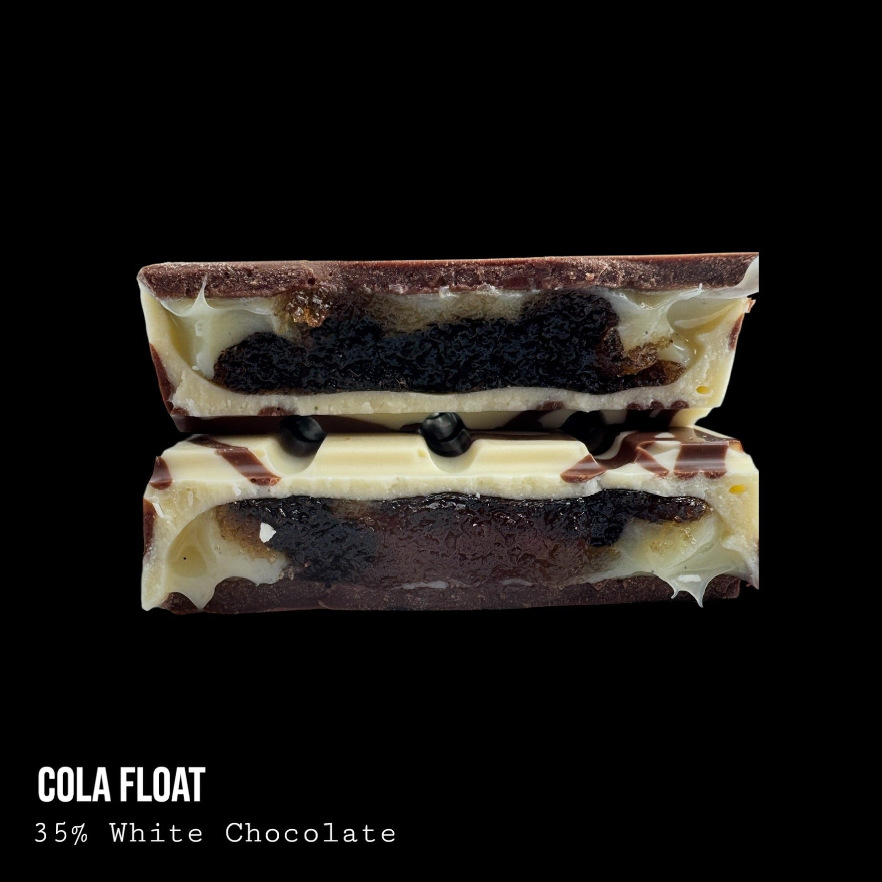Cola Float White & Milk Chocolate with Cola & Vanilla Cream Dessert Bar 240g