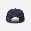 PLAID SIDE SCRIPT HAT