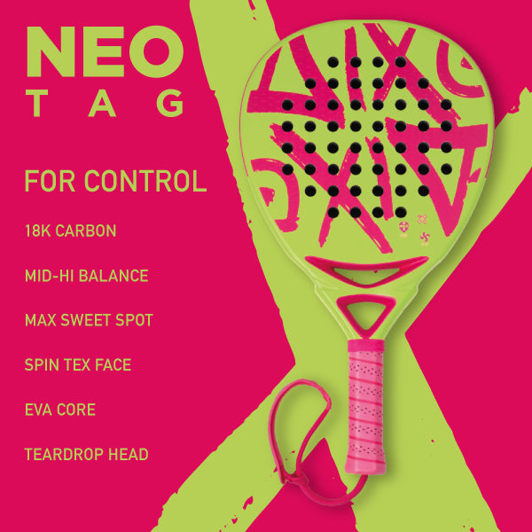 Pala de pádel AIXO Neotag Carbono 18K