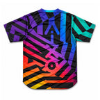 Aixo Rainbow Chaos Mens T-Shirt - Black