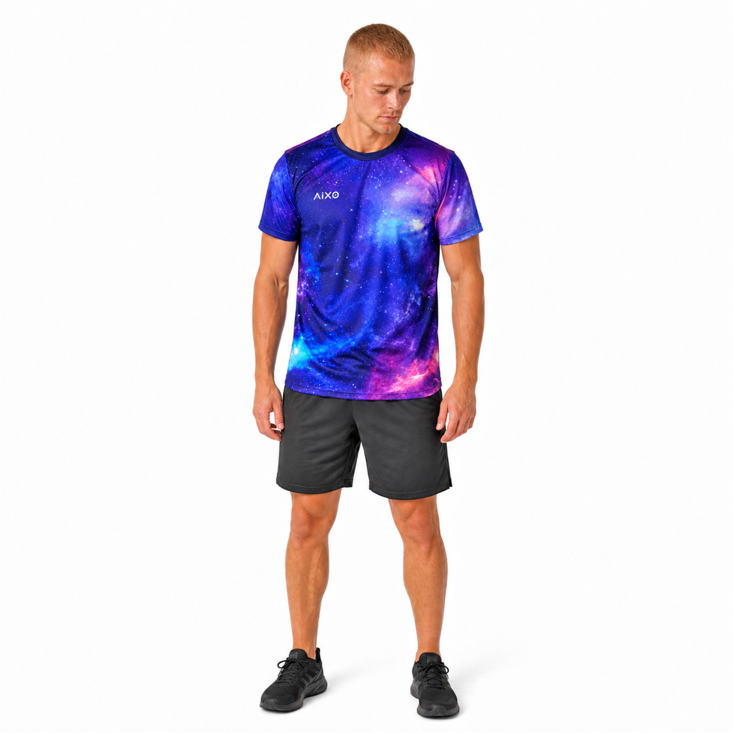 Aixo Spaceballs Mens T-Shirt - Purple