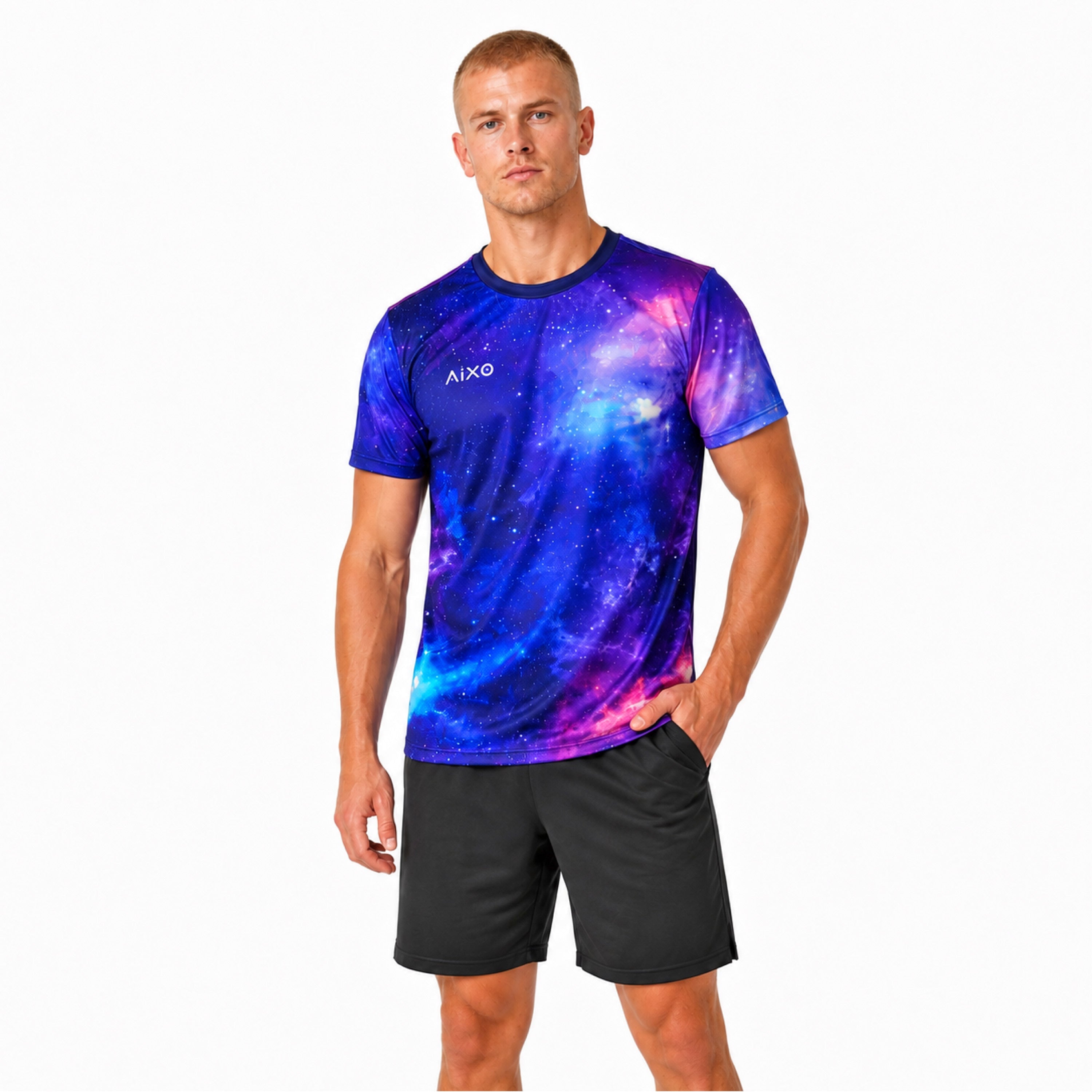 Aixo Spaceballs Mens T-Shirt - Purple
