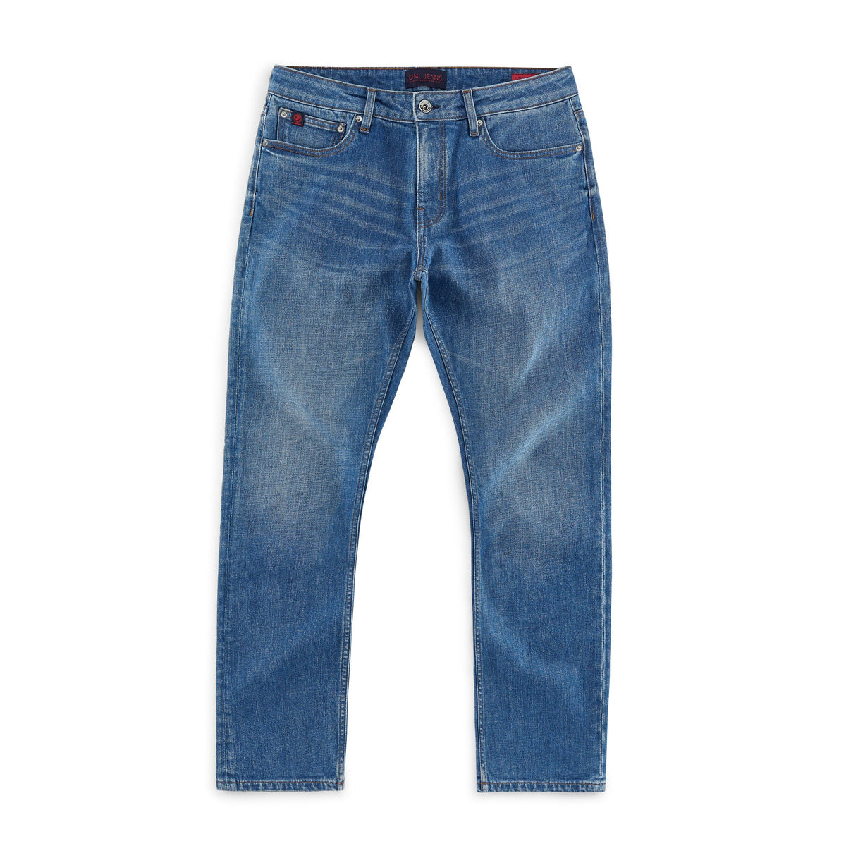 Alaska straight fit Jeans In Mid Blue