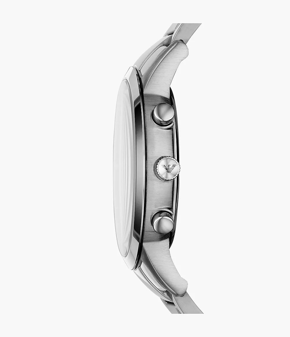 Emporio Armani Men's AR11458 Rose Gold-Tone Stainless Steel and Blue Leather Watch