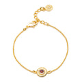 Luna Gemstone Bracelet Garnet