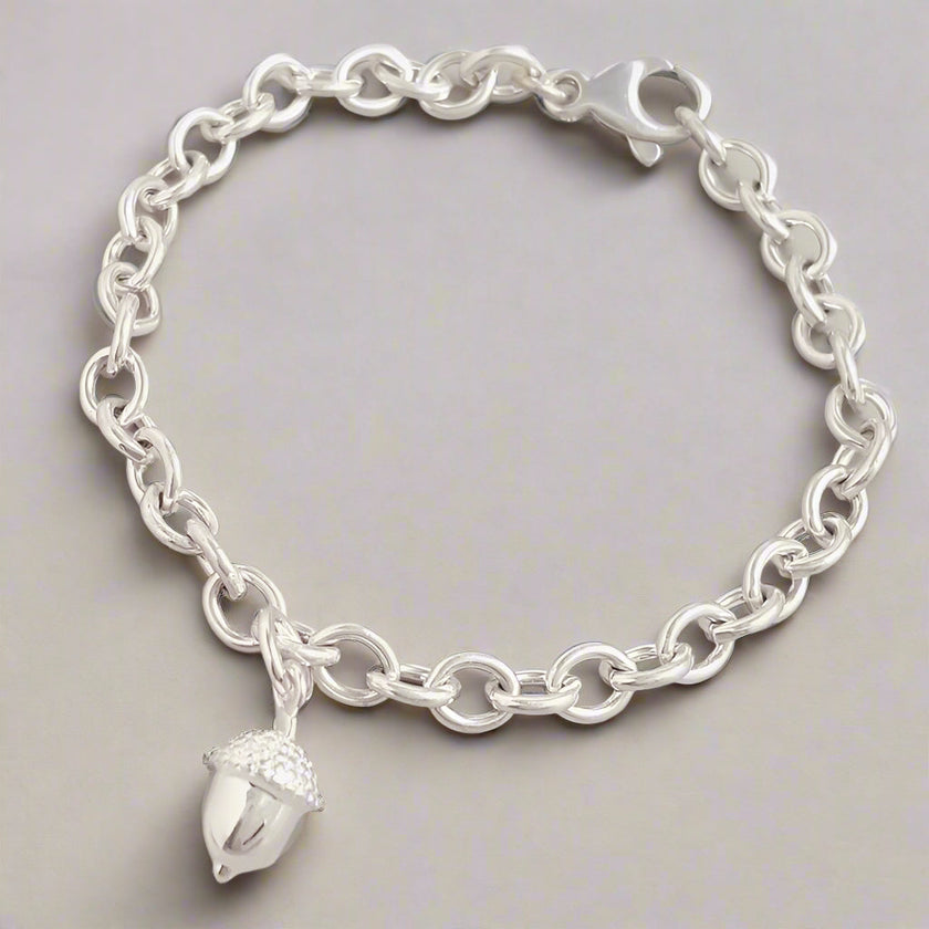 Sterling Silver Acorn Charm