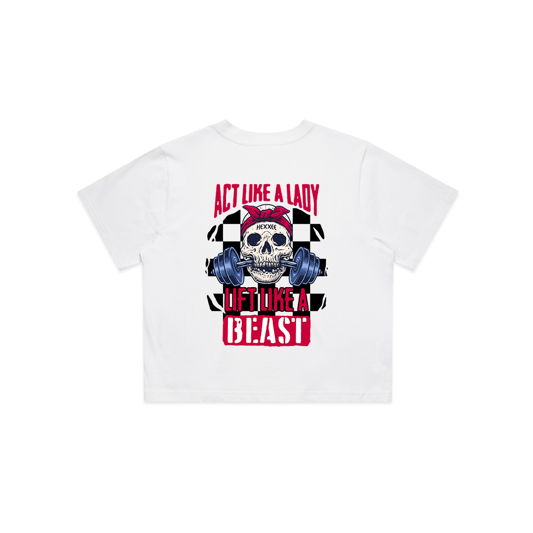 Act Like A Lady - Crop Tee