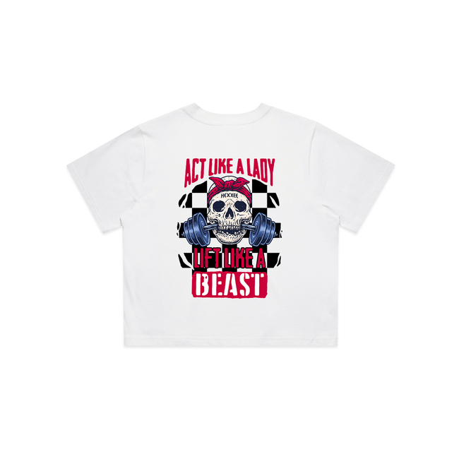 Act Like A Lady - Crop Tee