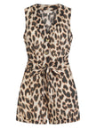 Amara Playsuit - Leopard