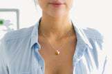 Amber Apple Pendant