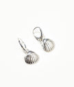 Amber Sea Shell Drop Earrings