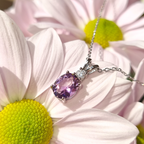 Conjunto completo - Conjunto de joyas de amatista en plata de ley