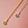 Art Deco Fan Gold Satellite Chain Necklace
