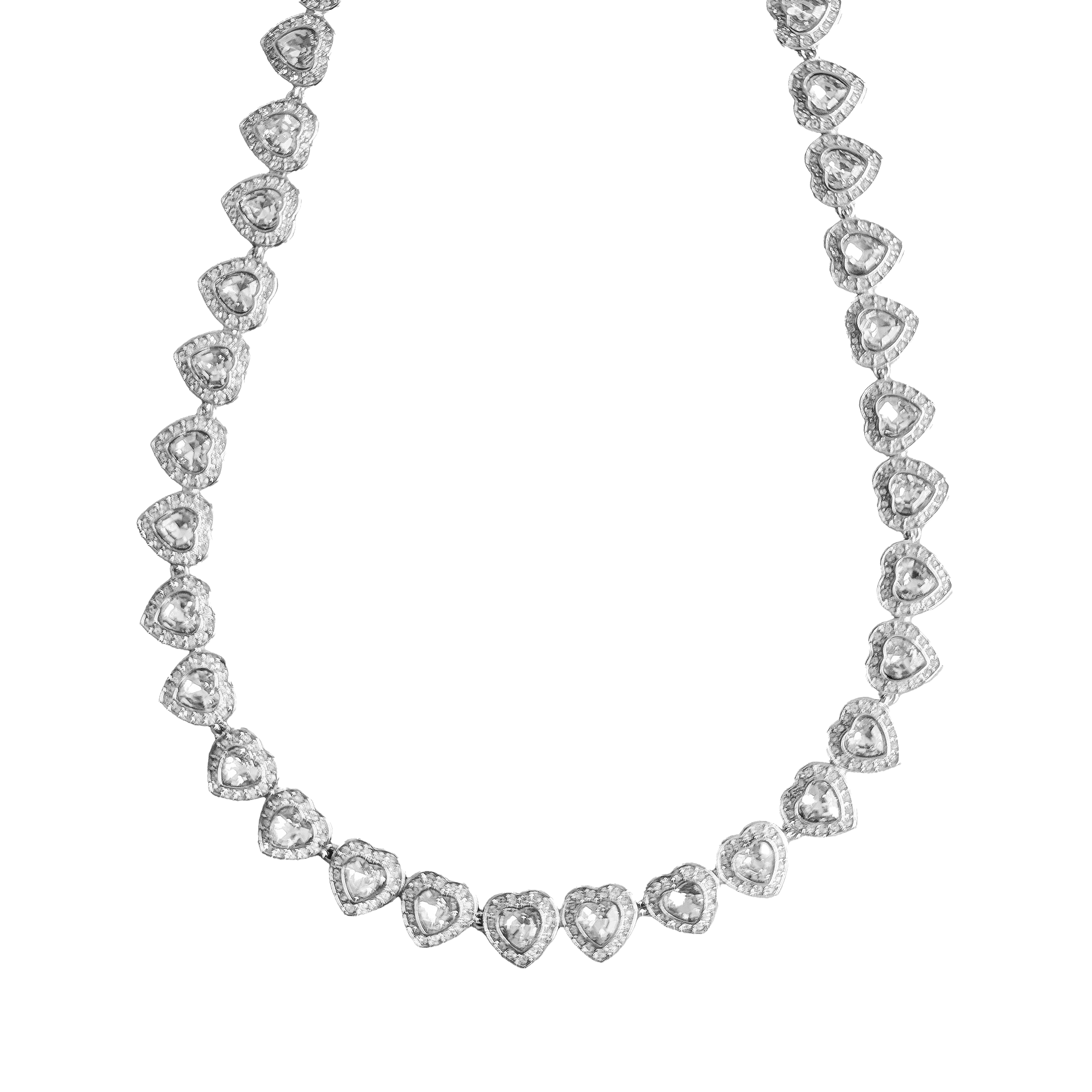 Heart choker necklace