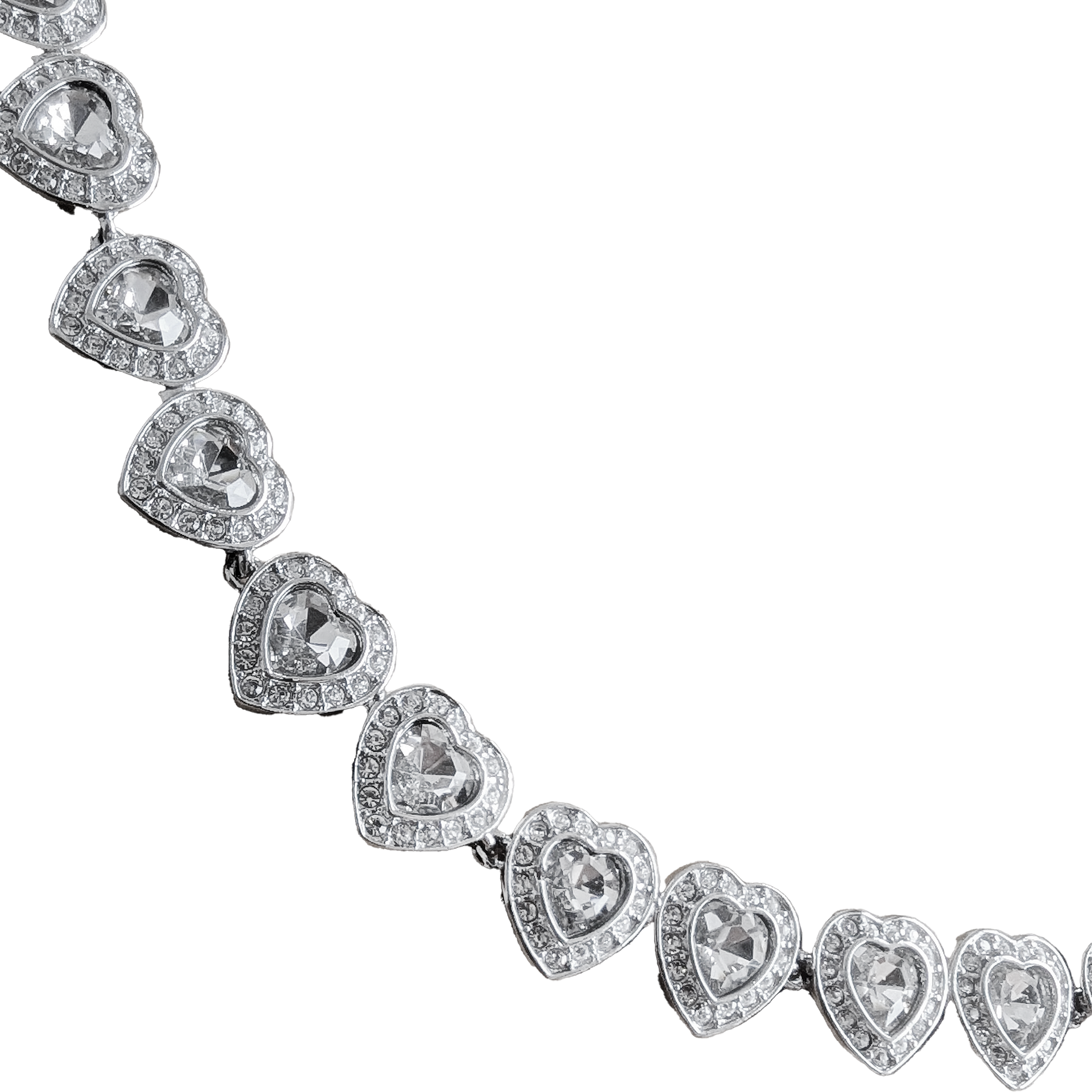 Heart choker necklace