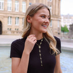 Collier Pendentif Gouttelette Juliet Star Burst | Plaqué Or 18 carats