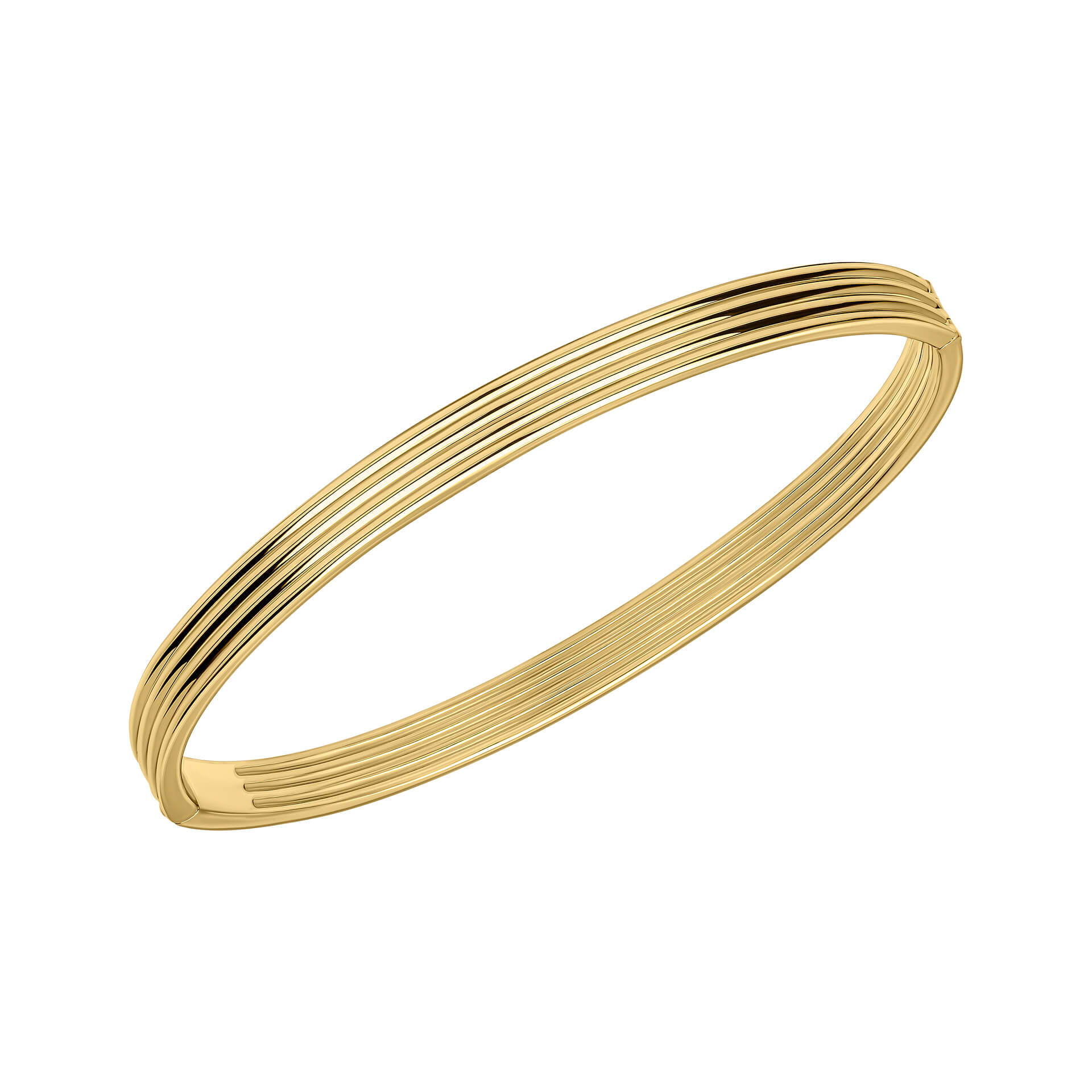 Beginnings Ridged Hinged Bangle