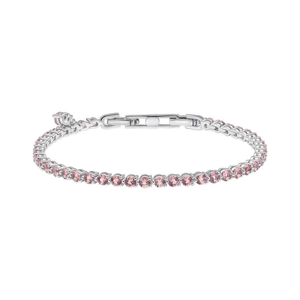 Diamonfire Small Zirconia Charm Tennis Bracelet