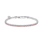 Diamonfire Small Zirconia Charm Tennis Bracelet