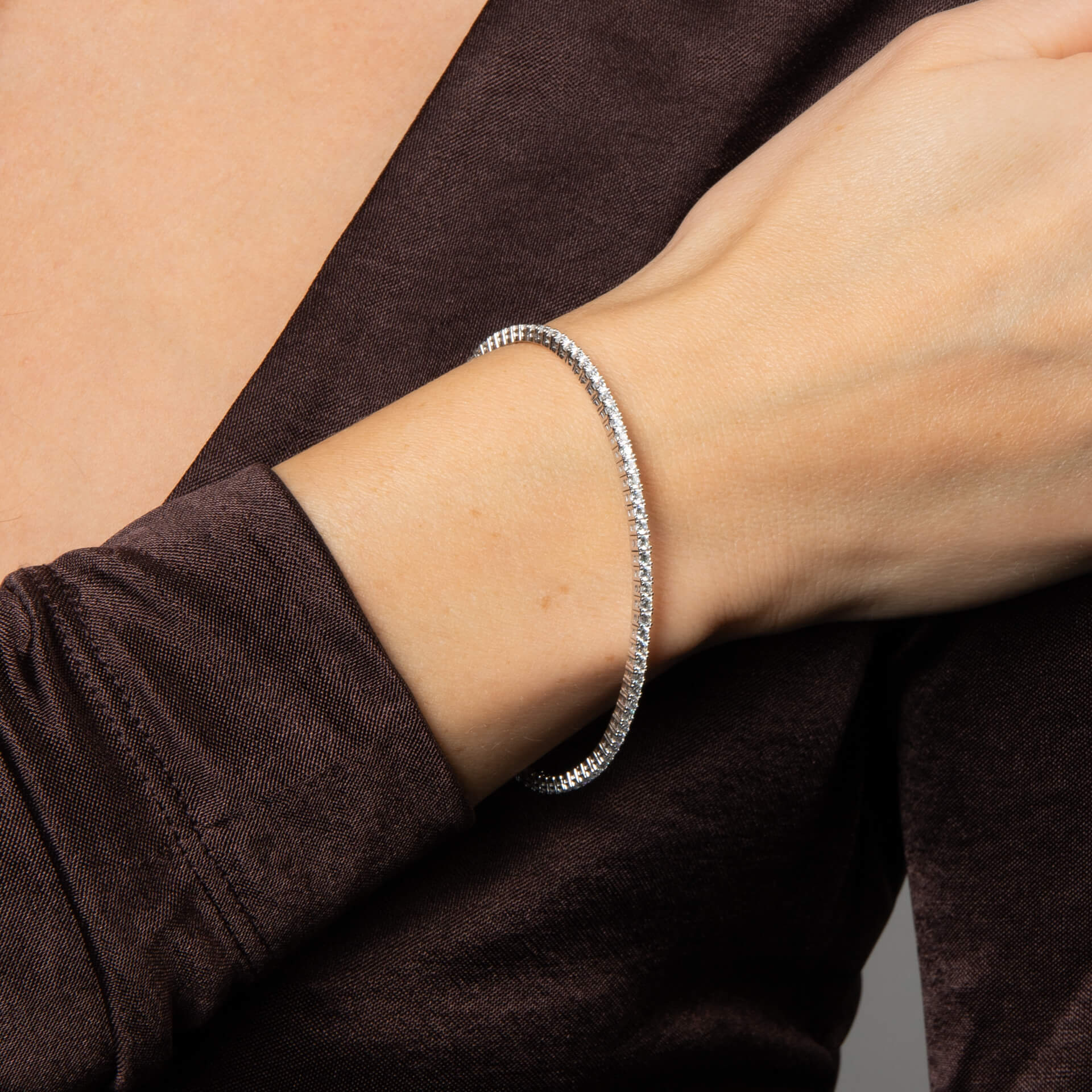 Diamonfire Zirconia Tennis Bangle