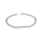 Fred Bennett Chain Bracelet with Engravable Bar