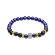 Pulsera Fred Bennett de cuentas de lava de talla pequeña