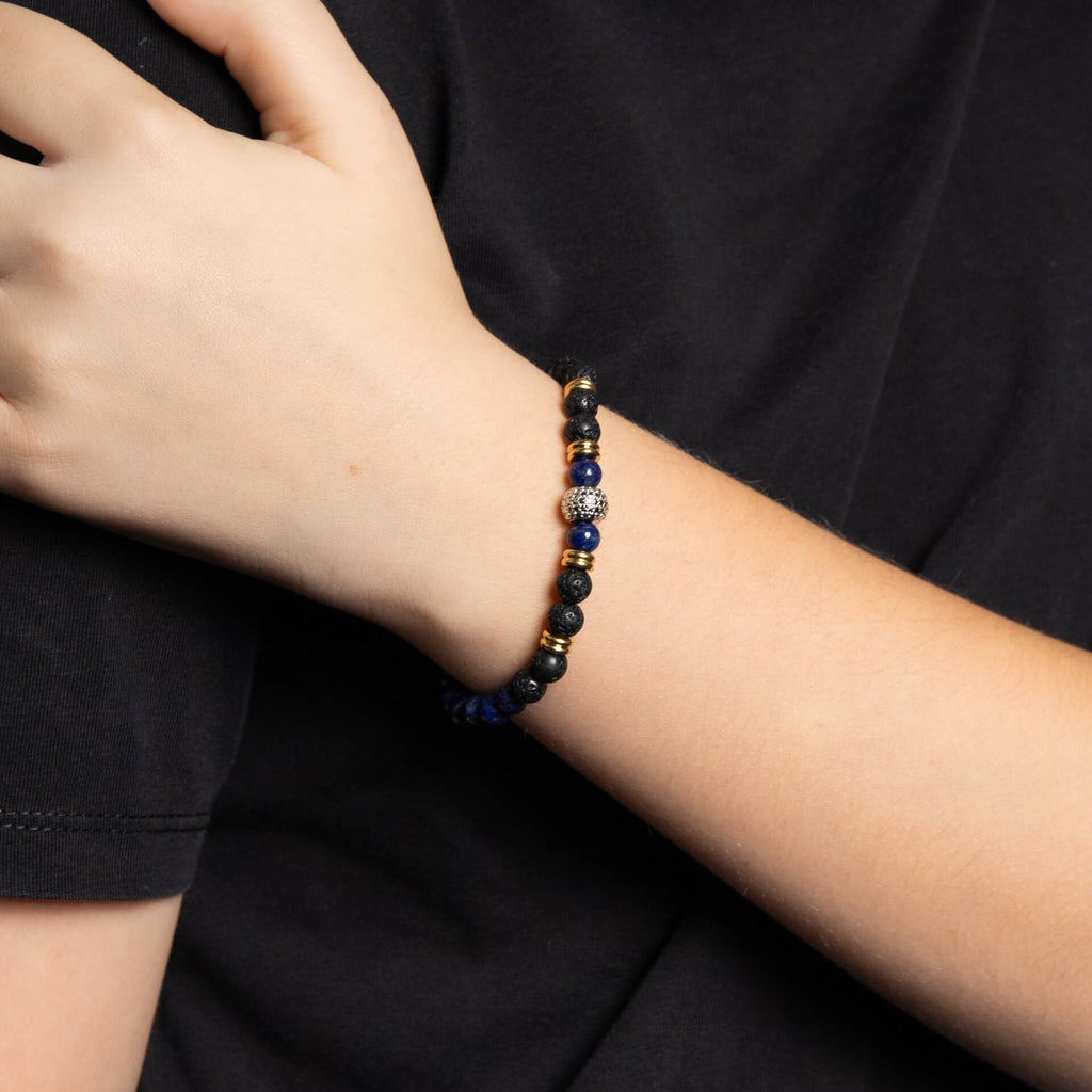 Fred Bennett Smaller Fit Lava Bead Bracelet