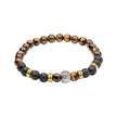 Pulsera Fred Bennett de cuentas de lava de talla pequeña