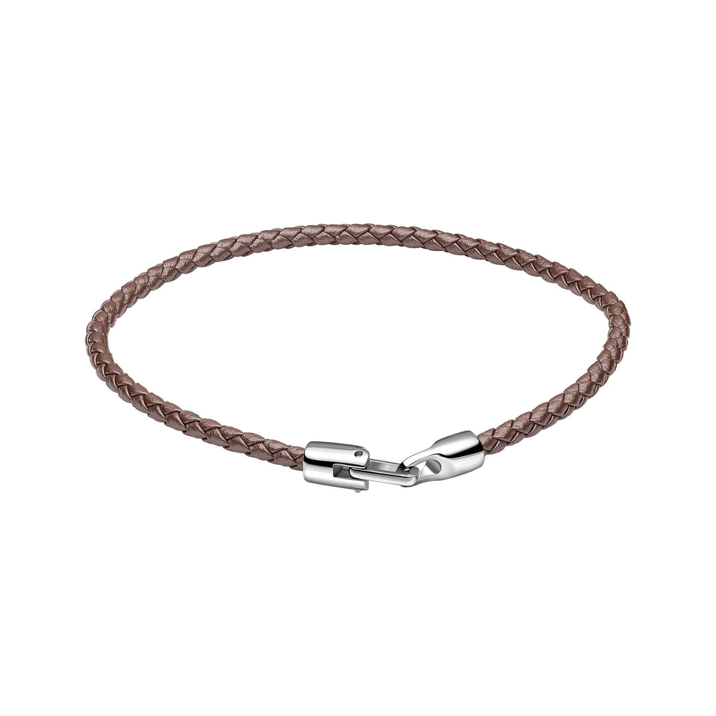 Fred Bennett Ultra-Thin Braided Leather Bracelet