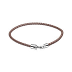 Fred Bennett Ultra-Thin Braided Leather Bracelet