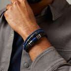 Fred Bennett Braided Leather and Hook Clasp Bracelet