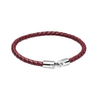 Fred Bennett Braided Leather and Hook Clasp Bracelet