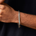 Fred Bennett Stainless Steel Herringbone Chain Bracelet
