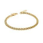 Fred Bennett Smaller Fit Stainless Steel Wheat Chain Bracelet