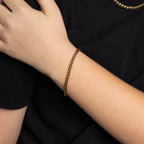Fred Bennett Smaller Fit Stainless Steel Wheat Chain Bracelet