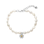 Laura Ashley Silver Kids Everingham Meadow Daisy Bracelet