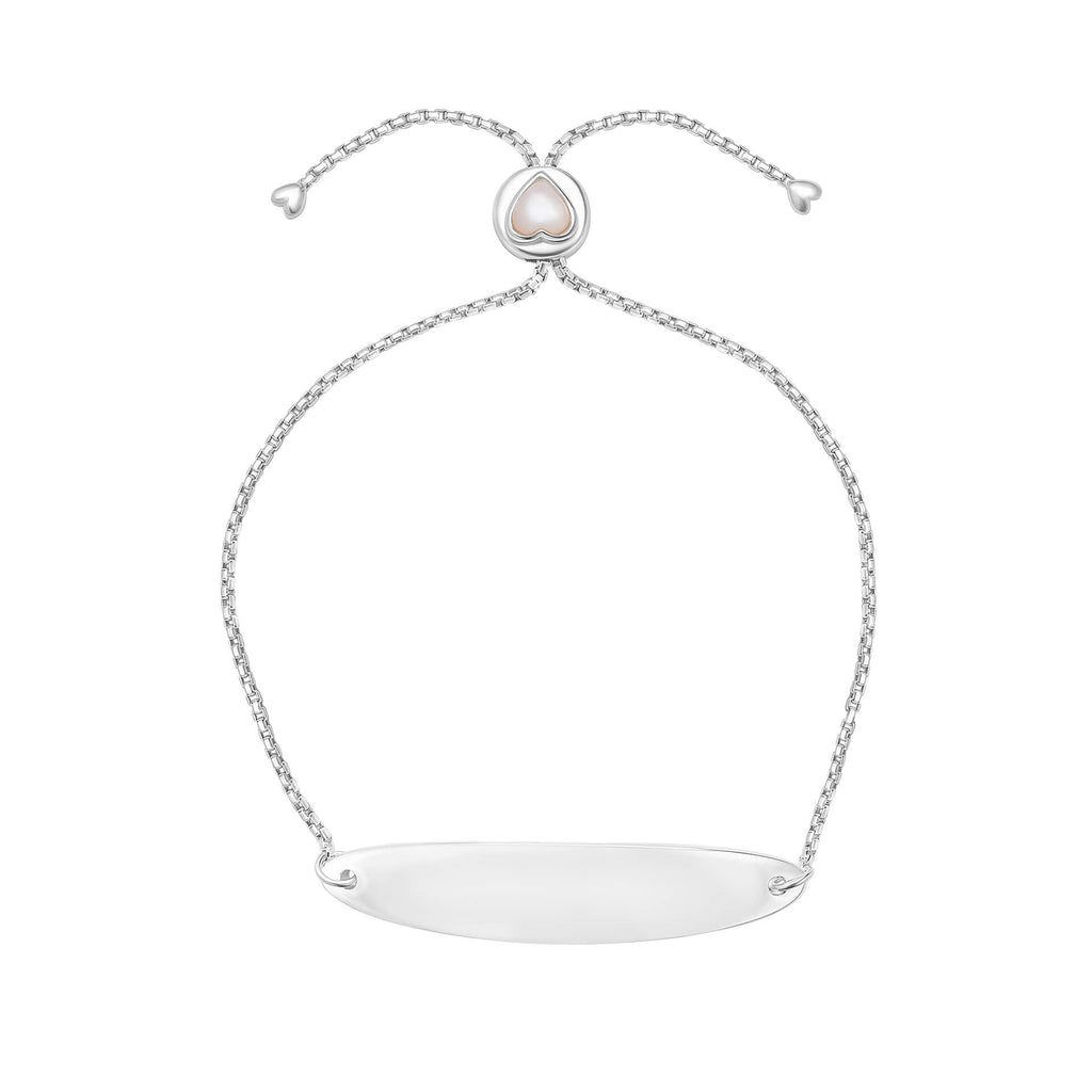 Laura Ashley Silver Kids Rosmere Love Heart Toggle Bracelet