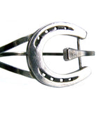Silver Steed Big Horseshoe Bangle
