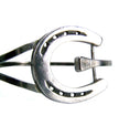 Silver Steed Big Horseshoe Bangle