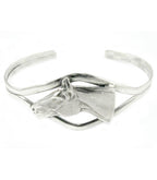 Silver Steed Horse Head Bangle