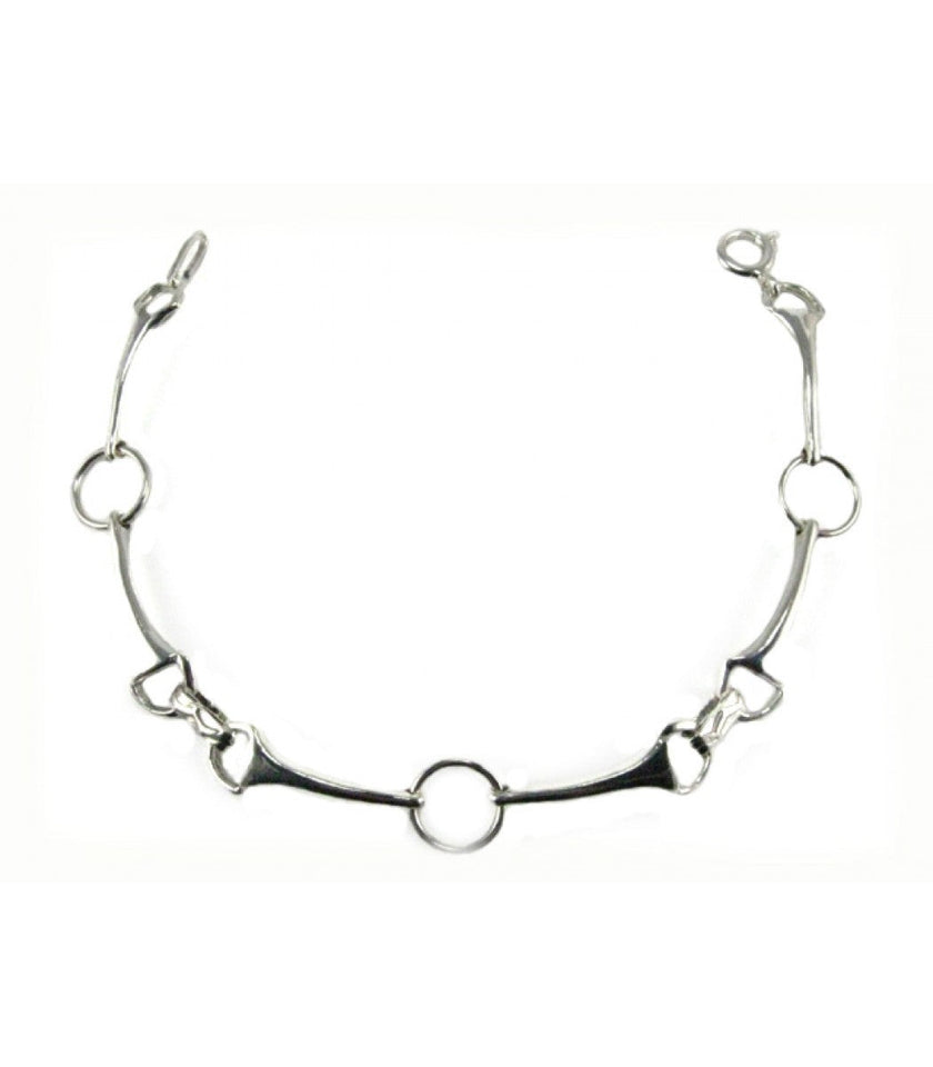 925 Sterling Silver Snaffle Bit Bracelet – Handmade Equestrian Jewellery