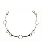 925 Sterling Silver Snaffle Bit Bracelet – Handmade Equestrian Jewellery