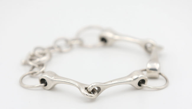Silver Steed Large All About Snaffle Bracelet 3