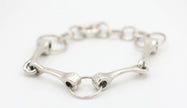 Silver Steed Large All About Snaffle Bracelet 3